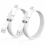 IPhone Ladekabel 2Pack 1M+1M USB auf Lightning Kabel MFi Zertifiziert für Apple Schnellladekabel,für IPhone 14/13/12/11/Pro/ProMax/Mini/XS/XR/MAX/X/8/7/6/6s/Plus/SE/iPad Mini