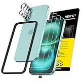 NEW'C 3x für iPhone 16 für Panzerglas (6,1 Zoll) und 3x Kamera Panzer Schutz Glas Kameraschutz für iPhone 16 (6,1 Zoll) -Einfaches Installationswerkzeug enthalten + Staubschutzstöpsel -kratzfest