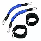 Knöchel-Widerstandsbänder – Fitnessbänder für Beine & Po | Trainingsbänder mit Widerstand, Übungsbänder für Knöchel, Beintraining, Krafttraining, Pilates, Workout & Reha für Frauen und Männer