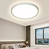 OTREN Deckenlampe LED Deckenleuchte Rund 40CM 48W, Flach Badezimmer Lampe für Wohnzimmer Schlafzimmer Küche 4000K