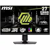 MSI MAG 272URDF E16 Gaming Monitor 27 Zoll UHD - Rapid IPS Panel 3840x2160, 0,5ms, DisplayHDR 400, AI Vision, Dual-Mode, HDMI 2.1, DP 1.4a, Neigung und Höhe verstellbar, Schwarz