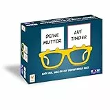 HUCH!, Deine Mutter auf Tinder - Partyspiel, Lustiges Ratespiel mit 50 Personen- und 50 Situationskarten, Spaß für die ganze Familie, Für 2–6 Spieler ab 14 Jahren