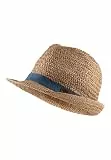 Sterntaler Strohhut Kuba - klassischer Sommerhut mit Ripsband - Jungen Sonnenkappe - Baby und Kinder Kopfbedeckung - beige, Größe 53