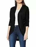 berydale Damen leger geschnittene Strickjacke, Schwarz, XS