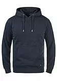 !Solid Bert Herren Kapuzenpullover Hoodie Pullover Mit Kapuze Und Fleece-Innenseite, Größe:L, Farbe:Insignia Blue Melange (8991)