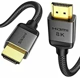 Silkland 10K 8K HDMI 2.1 Kabel 0.3m, HDMI®Kabel 4K@144Hz/120Hz 8K@60Hz, eARC, HDR10, 48Gbps, HDCP2.3 für Dolby Atmos/HDTV/Soundbar/PS5/Blu-ray/Switch/Beamer/Laptop/Display/TV Box/PC
