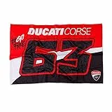 63 Flagge 63 Ducati Bagnaia,Unisex,One Size,Multi