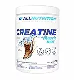 ALLNUTRITION Creatine Muscle Max Supplements Muskelaufbau - Creatin Monohydrat mit Taurin - Leistungssteigerung und Muskelaufbau - ohne Zuckerzusatz - Keratin Pulver Fitness 500g - Cola