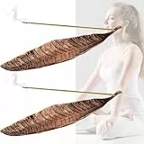 Räucherstäbchen Halter Metall Blätter, 2 Stück Räucherstäbchenhalter Inklusive Loch, Halter für Räucherstäbchen für Zuhause, Büro, Yoga, Meditation, Büro Wohnkultur