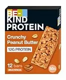 BE-KIND Protein-Riegel, glutenfreier Snack-Riegel, Crunchy Peanut Butter, hoher Ballaststoffgehalt, Proteinquelle, ohne künstliche Farb-, Aroma- oder Konservierungsstoffe, 12 x 50g