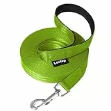 Loutep Schleppleine Für Hunde Hundeleine Für Kleine Mittel Große Hund Langlaufleine Wasserfest Leicht Laufleine (Green, 25m)