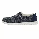 HEYDUDE Wendy Sox Damen - Slip on Flache Schuhe - Mokassin Stil, Navy, 38