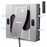 CHOVERY CL-4 Fensterputzroboter mit 4 Sprühdüsen, 6000 Pa Fensterroboter mit 5,0 Al Intelligenter Navigation, 65 dB Geräuscharmer Fensterputzer Roboter für gerahmte/rahmenlose Oberflächen