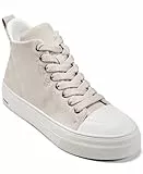 DKNY Damen Yaser Logo - Lace Up Mid Sneaker, Bone, 37 EU