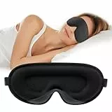 CNMTCCO Schlafmaske für Seitenschläfer, Upgrade Atmungsaktive Schlafbrille für Männer und Frauen, 3D-Augenhöhlen und verstellbares Gummiband, Lichtblockierend, Bequem für Reisen, Schwarz
