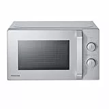 Toshiba Solo-Mikrowelle 20L MW2-MM20PE(SL), Freistehende Mikrowelle, 700W, 5 Leistungsstufen mit praktischer Auftaufunktion, LED-Beleuchtung im Innenraum, Silber