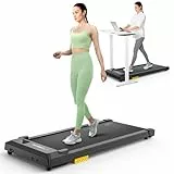 UREVO Smart Walking Pad Leise, kompaktes Laufband unter Schreibtisch mit doppelter Stoßdämpfung, Workout-App mit Track Insights und MIIT-Modus, Fernbedienung oder App-Steuerung für Zuhause/Büro