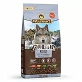WOLFSBLUT – Cold River Adult | Trockenfutter mit natürlichen Zutaten und wertvollen Superfoods für ausgewachsene Hunde. Getreidefreies Alleinfutter ohne Zusatzstoffe im Beutel | 12,5kg Forelle