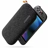 ZOZOVR Switch 2 Tasche für Nintendo Switch 2 (2025), Geruchloser Filz, Ultraharte Schale Mit MilitäRschutz, Weiches Innenfutter, Tragetasche Mit 8 SteckpläTzen für Spielkarten, Drau