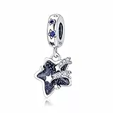 Jokmeo 925 Sterlingsilber Charm Anhänger Perle, passend für Pandora & europäische Armbänder und Halsketten, modischer Schmuck für Frauen.