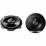 PIONEER TS-G1330F 13 cm 3-Weg-Koaxiallautsprecher Set mit 2 Lautsprechern (je 250 W max., 35 W Sinus), kraftvoller Klang, hoher Wirkungsgrad, 44 mm Einbautiefe, 121 mm Einbauausschnitt, mit Gitter