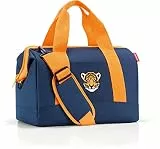 reisenthel Allrounder M Kids Kleine Reisetasche für Kinder Mit Stecklasche für Reisetrolleys, Couleur:Tiger Navy