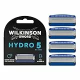 Wilkinson Sword - Hydro 5 Rasierer für Männer, 4 Ersatzklingen, Feuchtigkeitsspendende Gel-Pools und umklappbarer Trimmer