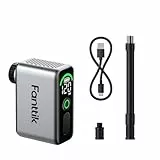 Fanttik X10 Ace Tiny Fahrradpumpe, 8,3 BAR/120 PSI Mini Kompaktluftpumpe mit Presta- und Schrader-Ventil, Schnellaufblasbare Elektro-Minipumpe Tragbar für E-Bike, Mountainbike, Citybike und Rennrad