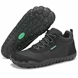 SAGUARO Barfußschuhe Herren Barfuss Schuhe Damen Barfusschuhe Leicht Zehenschuhe Bequem Fitnessschuhe rutschfest Traillaufschuhe Barefoot Shoes mit Zero-Drop Sohle Schwarz,EU Gr.41