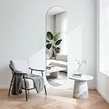 TSKDKIT HD Wandspiegel Selbstklebender Glasspiegel 150x40cm Bogen Ganzkörperspiegel zum Kleben Dekorative Wandspiegel Groß für Gäste WC, Badzimmer, Ankleidezimmer, Wohnzimmer, Schlafzimmer