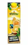 Pfanner Fairtrade Orangensaft (1 x 1 l) – 100% Orange – reich an Vitamin C – erfrischendes Fruchtgetränk