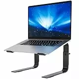 BONTEC Laptop Ständer, Laptop Stand Höhenverstellbar, Ergonomische Laptop Halterung, Kompatibel mit den meisten 10-17 Zoll Laptops, Weltraumschwarz