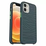 LifeProof Wake Hülle für iPhone 12 mini, stoßfest, Sturzschutz bis 2 Meter, schlanke schützende Hülle, Nachhaltig hergestellt aus recyceltem Ozeanplastik, Grau