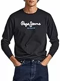 Pepe Jeans Herren Eggo Long T-Shirt, Schwarz, L