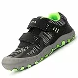 Mishansha Jungen Mädchen Wanderschuhe rutschfest Walkingschuhe Weich Flexibel Stabil Fitnessschuhe Freizeitschuhe für Kinder Sport Schuhe 34 EU
