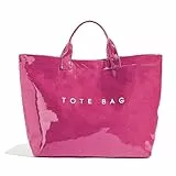 TIAASTAP Tote Bag Damen Groß PVC Handtasche Shopper Tasche Groß Handbags Henkeltaschen Schultertasche Damen Gross Beuteltasche Tragetasche Shopper Bag Arbeitstasche