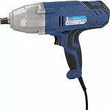 cartrend Schlagschrauber, Leistung 520 W, max. Drehmoment 300 Nm, mit Links- und Rechtslauf, mit 4 Stecknüssen in 17, 19, 21 und 22 mm, inkl. Aufbewahrungskoffer, 3 m Kabellänge