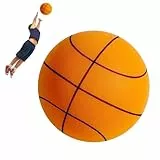 YIWONFU Silent Basketball, Lautloser Basketball für Indoor Aktivitäten, Mute Basketball für Heranwachsende/Erwachsene zum Spielen/Training(Orange, 21cm)