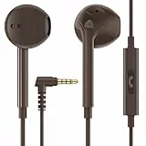 LUDOS Zenith Kopfhörer In Ear Kopfhörer mit Kabel und Mikrofon, 2-Jahre Garantie, In Ear Ohrhörer, 3,5 mm Klinkenstecker Earbuds, Satte Bässe Earphones, Headphones für iPhone, iPad, Samsung - Braun