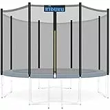 KIDUKU Trampolin Ersatznetz Sicherheitsnetz Trampolinersatznetz Ø 244 305 366 427 cm (365 cm - 12 Stangen)
