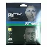 YONEX Unisex – Erwachsene Poly Tour Pro Saitenset 12m-Gelb Tennissaite, 1.25