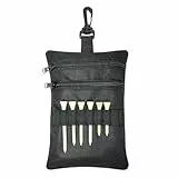 Golf Zubehör Tasche Beutel,Mehrschichtige Großraum-Tasche mit Reißverschluss und Clip, 20x14 cm - Praktische Golf Reise Tasche für Männer und Frauen,Für Erwachsene, Liebhaber, Freunde, Enthusiasten Un