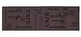 andiamo Küchenläufer Espresso Kurzflor Läufer Küchenteppich - Teppich Küche 57 x 120 cm braun