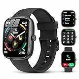 lukg Smartwatch Herren Damen, 1,83' HD-Touchscreen Smart Watch mit Telefonfunktion, 110+ Sportmodi Sportuhr mit Pulsmesser Schlafmonitor Schrittzähler, IP68 Wasserdicht Fitness Uhr iOS/Android