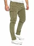 Yazubi Jayden - Grüne Cargo Hose Herren - Arbeitskleidung Männer - Baumwoll Cargohosen Stretch, Grün (Dusky Green 170517), W32/L32