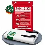 Brandengel® Feuerlöschdecke XL 160x180 cm – DIN EN 1869:2019 geprüfte Löschdecke für Fettbrand & Küche – Feuerdecke aus Glasfaser für Haushalt, Werkstatt, Auto, Grill & Camping