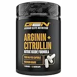 L-Arginin + L-Citrullin - 320 Kapseln - 1100 mg pro Kapsel - Citrullin + Arginin Base im 1:1 Verhältnis - Aminosäuren