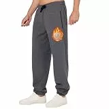 ineepor Jogginghose Herren Baumwolle Thermo Dicke Breite Jogginghosen Baggy Warme Sherpa Gefütterte Weit Gym Sporthosen Winter Track Pants mit reißverschluss Taschen