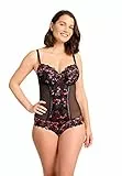 Sans Complexe Damen Arum Gala_20aai38 Bodysuit, Schwarz, Rosa, Rot, 90C