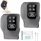 Fußmassagegerät, 2 Stück 3-In-1 Elektrische Fußmassageräte mit 5 Modi und 5 Wärmestufen, Kabelloses Foot Massager für Knöchel, Ferse, Sohle, Fußgewölbe, Ideal Geschenk für Eltern